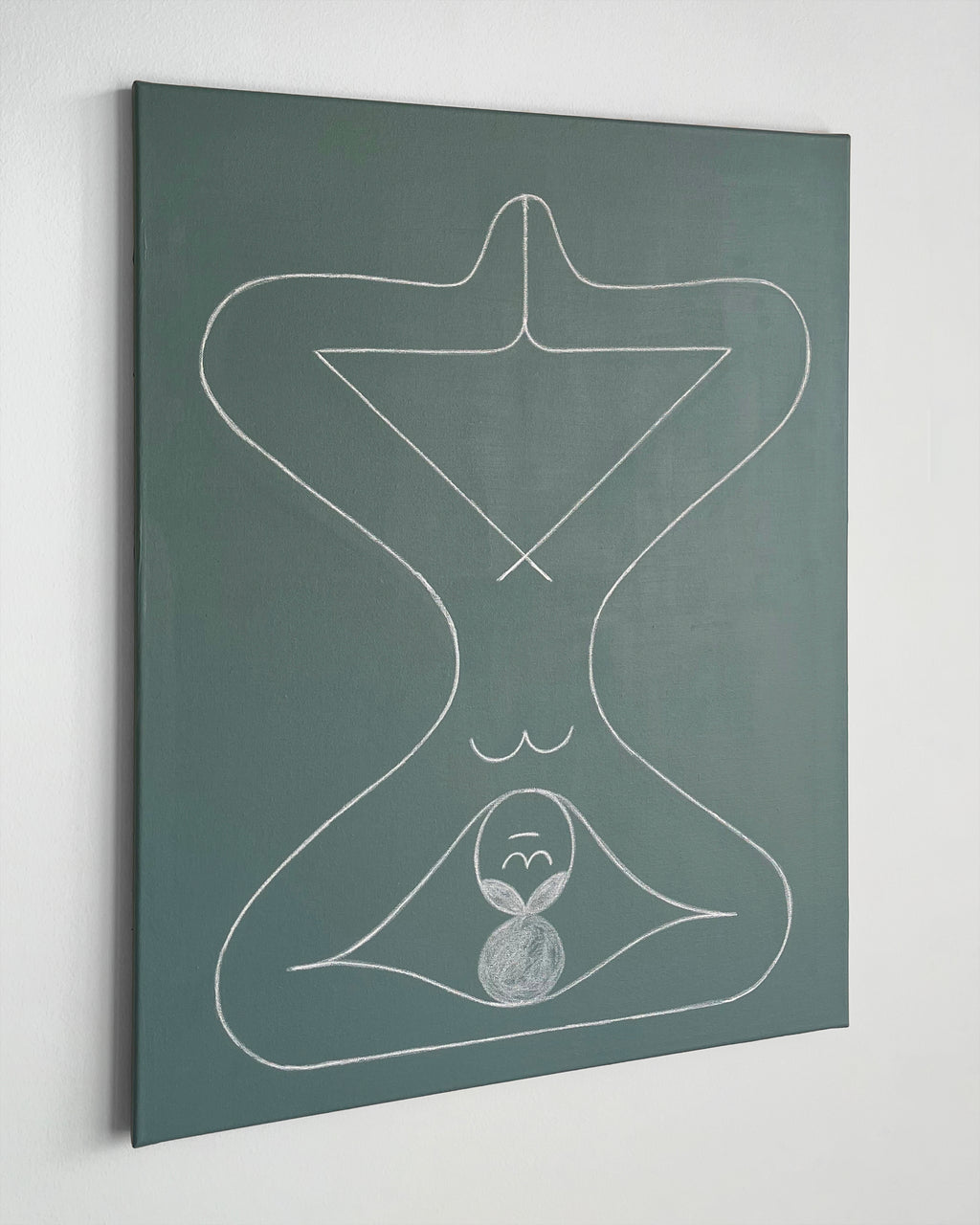 Painting by Lourenço Providência titled "Meditar" - 3.
