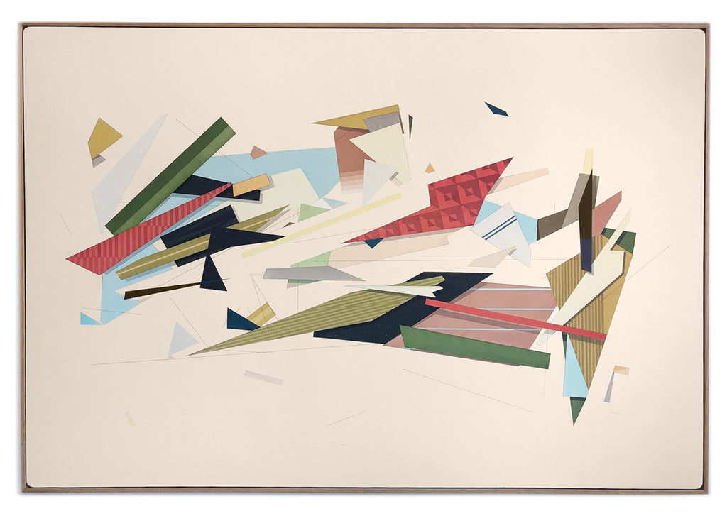 Painting by Michael Moncibaiz titled "The Best Defense Against Fate is Color" - 2.