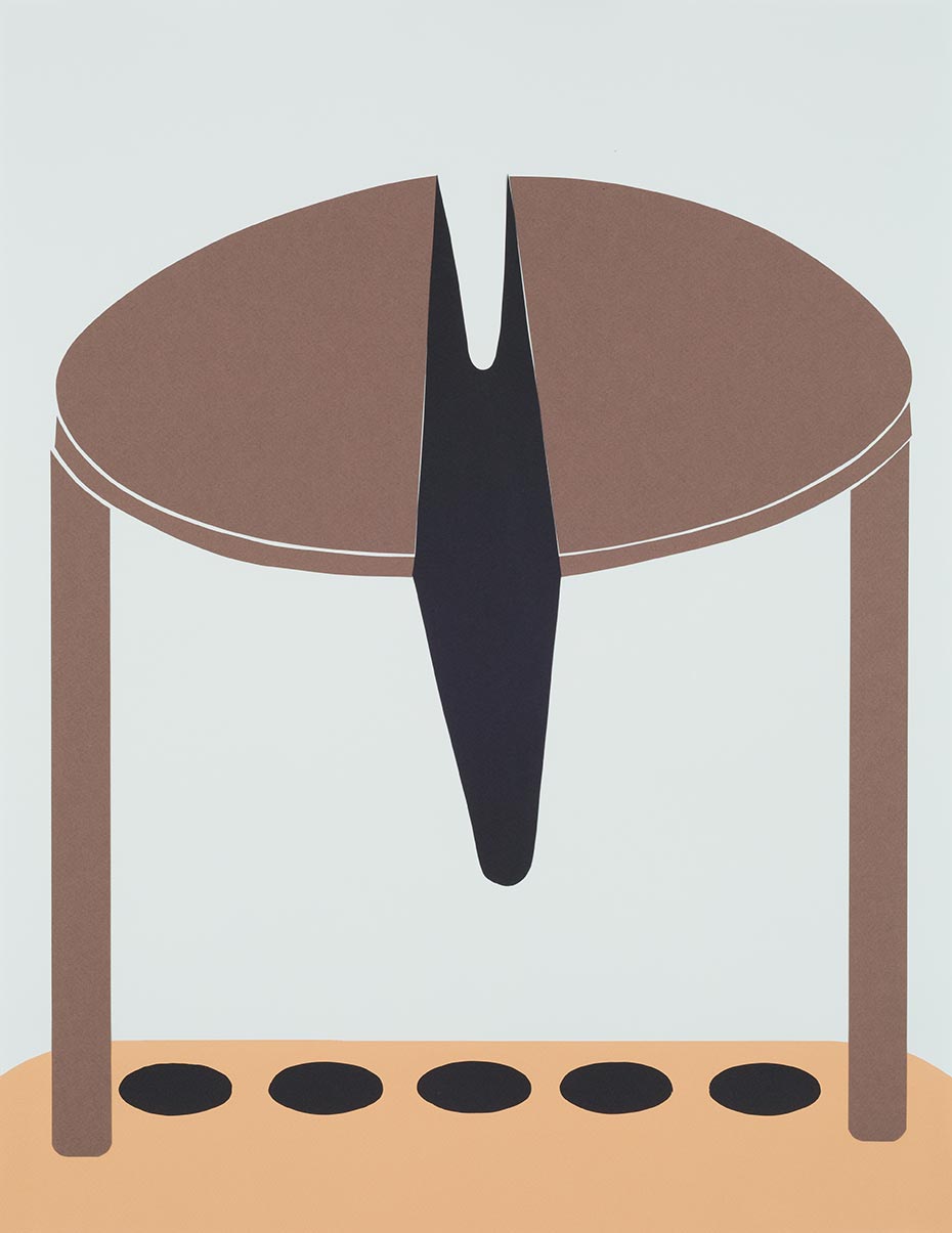 Mixed Media by Natalie Beall titled "Untitled (Index of Form)" - 2.