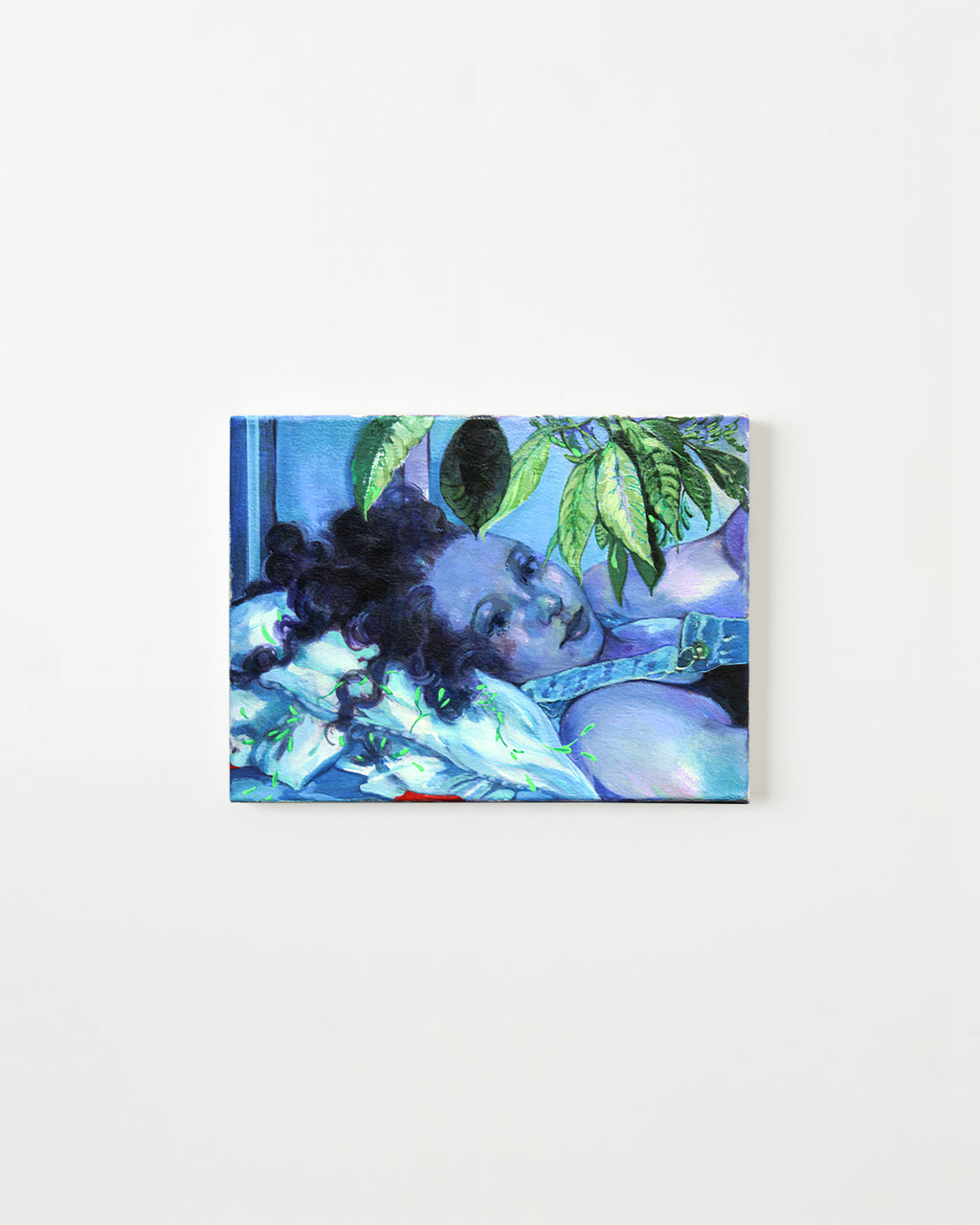 Painting by Nefertiti Jenkins titled "Leaf Shroud" - 1.