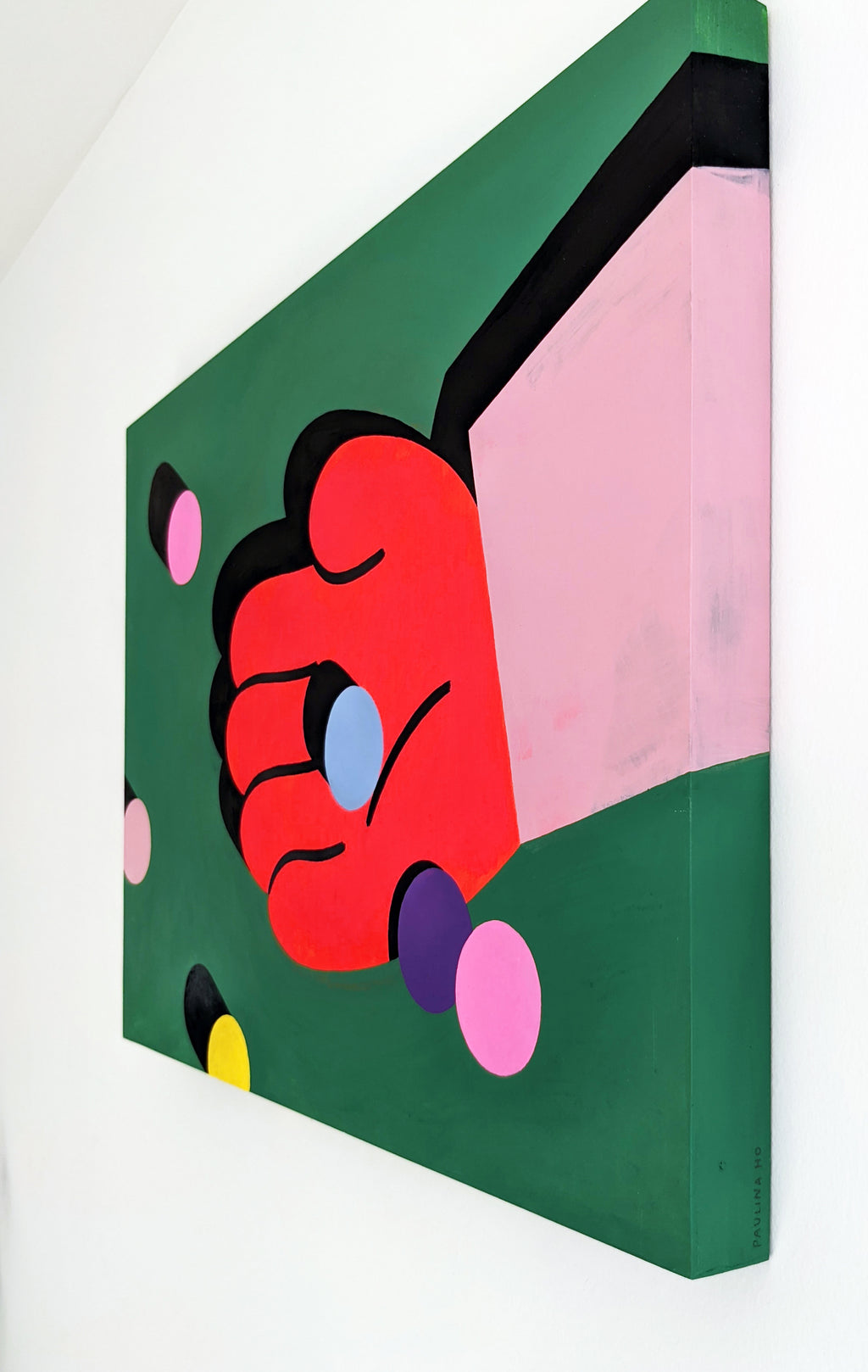 Painting by Paulina Ho titled "I Haven't Lost My Marbles–I Just Misplaced Them" - 3.