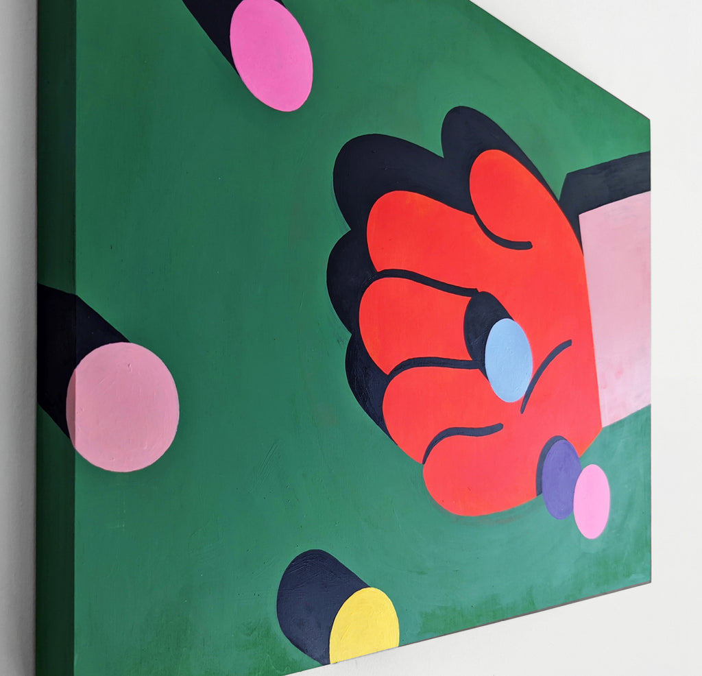 Painting by Paulina Ho titled "I Haven't Lost My Marbles–I Just Misplaced Them" - 4.