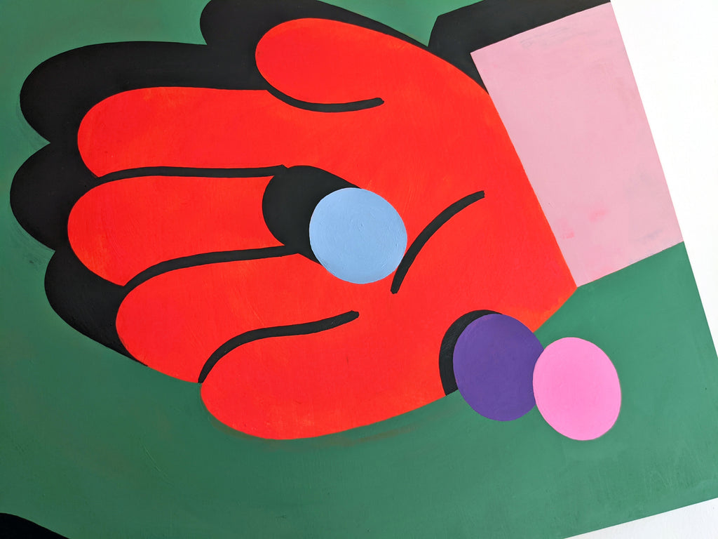 Painting by Paulina Ho titled "I Haven't Lost My Marbles–I Just Misplaced Them" - 5.