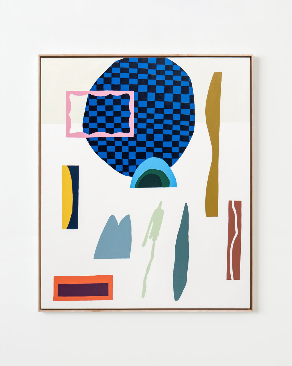 Painting by Scott Sueme titled "We Broke Open The Gemstone On The Patio" - 1.